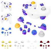 eXtremeRate DIY Replacement Full Set Buttons Thumbsticks & Tools for Nintendo GameCube Controller, Repair ABXY D-pad Z L R Keys