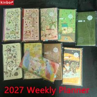 Kinbor Tygodniowy Planer Notatnik Agenda 2027 120 Kartek Planer 52g Papier Bachuan Dzienniki Notatnik z Listą Zadań Kawaii Artykuły Papiernicze