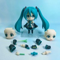 Hatsune Miku Interchangeable Face Posable Action Figure Desktop Decoration Collectible Model Gift For Anime Fans