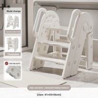 Foldable Step Stool for Bathroom Sink, Adjustable 3 Step for Kids Toilet Potty Training Stool with Handles Stool Helper