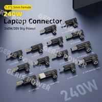 240W Laptop Power Supply Adapter Connector 5.5x2.5mm to 7.4x5.0 4.5x3.0 6.0x3.7mm DC Charger Converter for Lenovo Hp Dell Asus