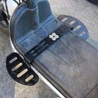 Scooter Front Foot Pedals Set Adjustable Sturdy Electric Bike Front Footrest