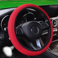 Women's 37-38cm Breathable Massage Net Steering Wheel Cover Car Interior Accessory without Inner Ring