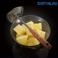 JUSTINLAU Potato Puree Compactor Stainless Steel Baby Complementary Food Production Kitchen Pressing Tool Household Kitchenware