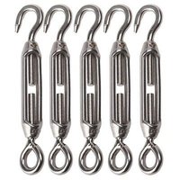 304 Stainless Steel Hooks for Camping Tent Accessories M4 Eye Turnbuckle Wire Rope Tension Hardware