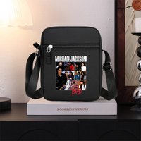 Vintage Michael Jackson Graphic Shoulder Bag Men's Multiple Pockets Business Large Capacity Handbags Fashion Crossbody Bags Gift