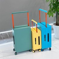 Wide pull suitcase, women's pull suitcase, men's travel suitcase, checked in box, 20 inches 24 inches boarding case, checked in