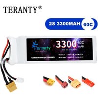 2S 7.4V LiPo Battery 3300mAh 60C For Car RC Drone Helicopter Drone Boat Airplane Quad Car Model With Deans XT30 XT60 Connector