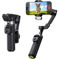 NEW AOCHUAN Smart X3 3 Axis Gimbal Stabilizer With Detachable Remote Built-in 51CM Extension Rod AI Tracking For Video shooting