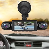 4 Channel Battery Powered Car Dash Cam 1080P Video Camera with 32G Card Front Rear Left Right View Reversing Monitor for Vehicle