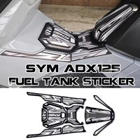 Motorcycle Fuel Tank Pad Gas Oil Cover Protector Guard Body Sticker Emblem Decals Accessories For SYM ADX125 ADX 125