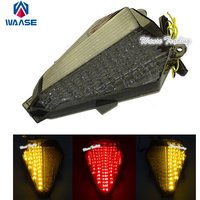 waase For Yamaha YZF R6 RJ11 2006 2007 E-Mark Tail Light Brake Turn Signals Integrated LED Light