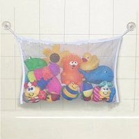 Bathroom Mesh Bath Bag Shower Bath Toy Storage Mesh with Strong Suction Cups Toy Bag Net Bathroom Storage Organizer