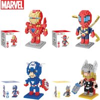 Marvel Legends lega Toys Spider Man Building Blocks Iron Man Blocks Cartoon Character building block Captain American Kids Toys