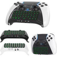 Keyboard For PlayStation 5 Wireless Bluetooth Gamepad Keyboard Controller Chat Pad Backlight Built-in Speaker Keyboard for PS5