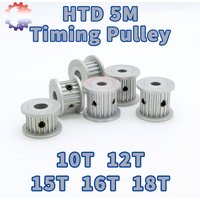 HTD 5M Timing Pulley 10T 12T 15T 16T 18T 5M Pulleys 10teeth 12teeth 18teeth HTD5M Pulley 15teeth 16teeth Wheel HTD5M Belt Pulley