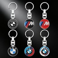 Metal 3D Sports Keychain Keyring Car Emblem Key Rings Accessories For BMW E90 E91 E92 E93 E60 F10 F07 E64 E63 M 50th Anniversary