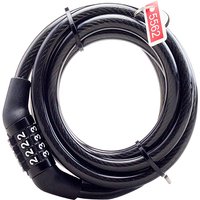 1m Steel Wire Bike Lock 4-Digit Fixed Password Anti-Theft Bicycle Security Accessory