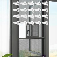 20pcs Window Screen Holder Clips Screen Keeper Hardware with Screws Storm Window Hold Clips for Home Farmhouse Apartment