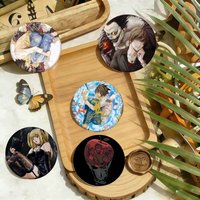 Anime D-Death Note Badges 25 32 44 58 75 Mm Round Cosplay Pin Bag Decor Fans Collect Friends Gifts
