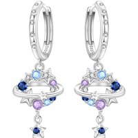 MISEFF S925 Sterling Silver Earring Starry Sky and Moon Earring Original Fashion Jewelry Birthday Gift For Women