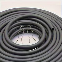 1set Motorcycles Fuel Hose With 4 Clips Durable Rubber Fuel Hose For Carburetor To Engine Air Supply Line Motorcycle Accessories