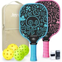 Joysent USAPA Pickleball Paddle T300 Carbon Fiber PP Honeycomb 14mm Pickleball Racket Set Ultralight For Beginner Men Women