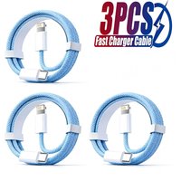 3PCS PD 30W USB Cable For iPhone 14 13 12 11 Pro Max 7 8 14 Plus XS XR Fast Charging USB C Cable Charger Date Wire Accessories