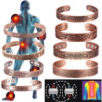 Vintage European and American style magnetic energy wristband bracelet, antique copper magnetic trendy accessory