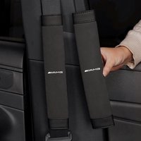 Car Seat Belt Suede Leather Shoulder Protection Cover For Mercedes Benz AMG W203 W206 W220 W205 W211 W212 W201 W168 W169 GLA GLC