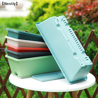 Self-absorbing Flower Pot Indoor Vegetable Growing Pot With Base Drainage Hole And Absorbent Rope Plants Cuttings Pot ใNestใ