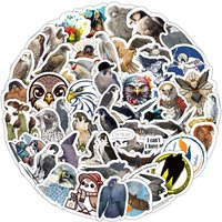 AliExpress FANLU 10/60PCS Falconry Stickers Cool Raptor Graffiti Sticker Birds Animals Cartoon Decoration Laptop Guitar Car Bike Decals Kids Toys