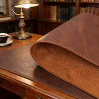 Ultra-Smooth Leather Desk Blotter - Luxe Feel, Ample Space for Keyboard, Mouse & Writing Protects Desks & Enhances Workspace