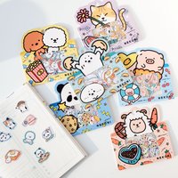 Cartoon Animal Stickers For Scrapbooking Cute Sheep Bear Dog Diary Junk Journal Sticker DIY Hobby Handicraft Supplies