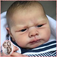 19inch Reborn Painted Doll Kit Hand Painted Hair Kobi Lifelike Multiple Layers Painting Doll Parts Collectible Gifts