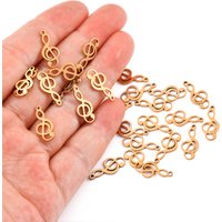 Wholesale 20pcs/lot Musical Note Charms Stainless Steel Pendants Jewelry Making DIY Handmade Craft