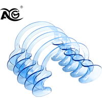 AG 10 pcs C Shape Mouth Opener Mouth Gag Dental Tools Cheek Retractor Mouth Spreader Lip Oral Clean Opener Dentist Materials