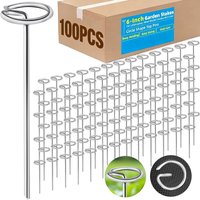 1-100pcs Steel G-type Ground Spikes Heavy-duty Fence Tubing Stakes Sod Pins Landscape Spikes for Holding Lawns Garden Supplies