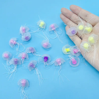 3pcs/6pcs Fish Tank Landscape Simulation Jellyfish Decoration Silicone
