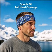 AliExpress NONE Soft Faux Cashmere Yoga Headband,Stretchy Hair Wrap&Ear Warmer for Outdoor Cycling, Winter Thermal Headband for Cold Protection