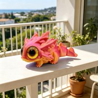 Articulated 3D Printed Axolotl Fidget Figurines Toy for Home Desk School Classroom Workplace Party Birthday Holiday Gift