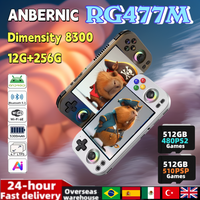 RG477M ANBERNIC Retro Handheld Game Console 4.7-inch LTPS Dimensity 8300 Online Multiplayer Streaming 64 Bit Game Player RG 477M