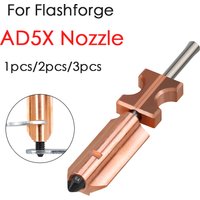 New Upgrade For Flashforge AD5X Nozzle Hardened 0.4mm Adverturer Ad5x Flashforge Extruder Ad5x Hotend 3D Printer Accessories