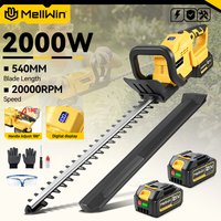 MELLWIN 20000RPM Cordless Electric Hedge Trimmer Efficient Garden Shrub Landscape Pruning Tools For Makita 18v Battery Pin