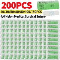 1-200pcs 4/0 Medical Monofilament Nylon Individually Wrapped Veterinary Practice Suture Kits For Suture Teaching Exercises