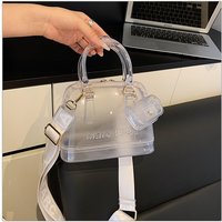 Shape Transparent Jelly Crossbody Bag Women's Handbag Summer Trendy Chain Strap Handbag Fashionable Small Bag