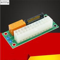 Dual PSU Power Supply Adapter Board with LED ATX 24Pin to SATA Sync Starter Extender Cable Card Add2psu for Graphics Card Mining