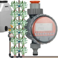 KESLA Irrigation Ball Valve Timer Automatic LCD Watering Electronic Controller Irrigator for Water Tank Barrel Garden Greenhouse