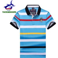 TACE&SHARK 2026 Summer Fashion Brand Stripes Polo Shirt Camisa Masculina Many Colour Mens Business Polos Shirts Camisa 3XL 4XL
