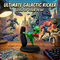 Boxer Alien Ornament, Collectible Figurine, Home Desk Decoration, Creative Sculpture, Perfect For Sci-Fi-Themed Spaces